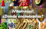 Vitaminas, en que alimentos se encuentran